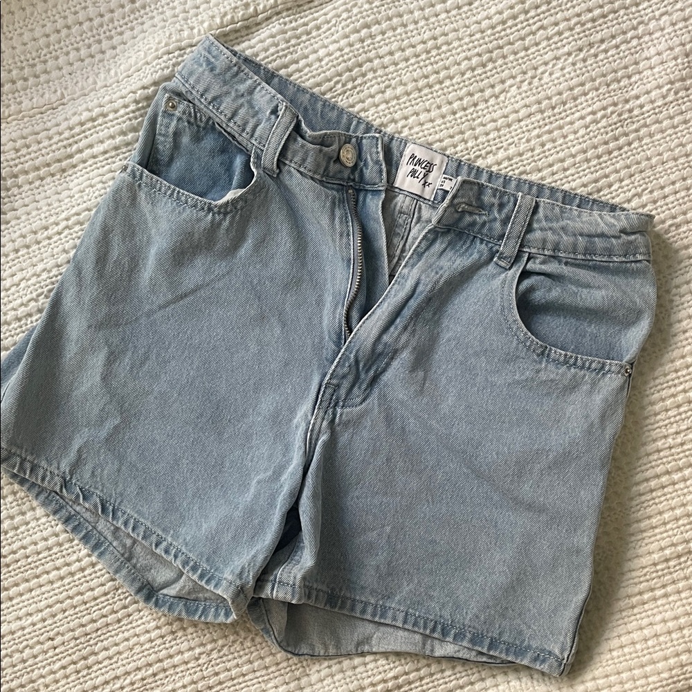 Light Wash Denim Shorts